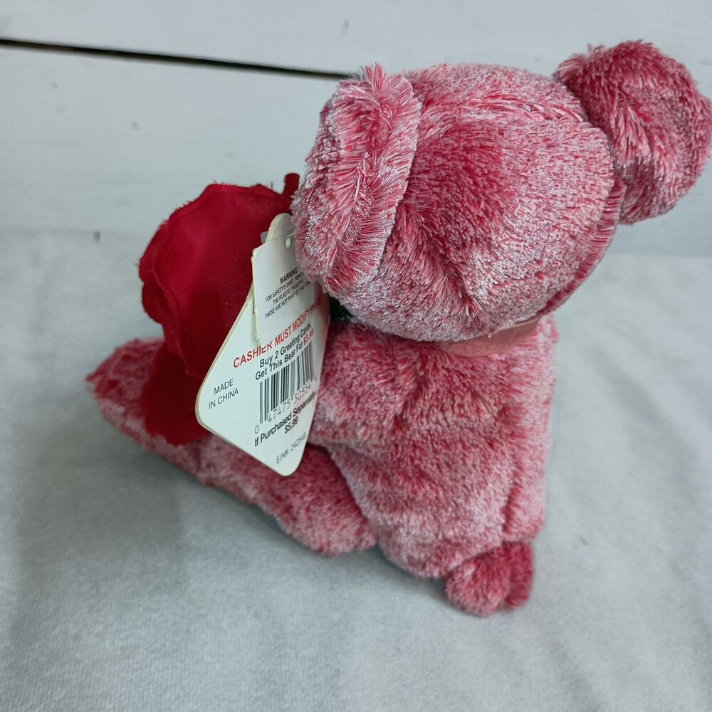 READ Dan Dee Valentines Day Gift Teddy Bear Holding Red Rose Plush 7” Present - Picture 4 of 16